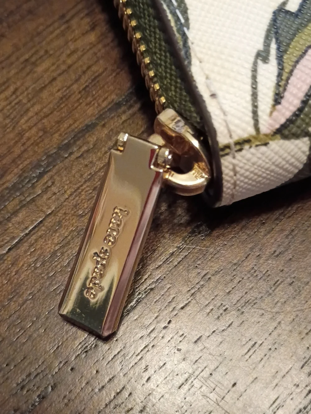 Kate spade floral zip around wallet